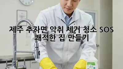 제주 추자면 악취 제거 청소 SOS 🚨 | 🐶🐱 쾌적한 집 만들기