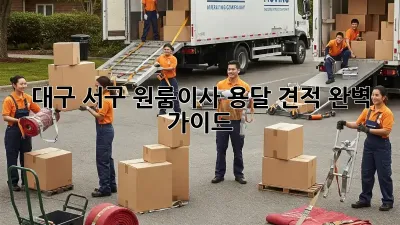 대구 서구 원룸이사 용달 견적 완벽 가이드